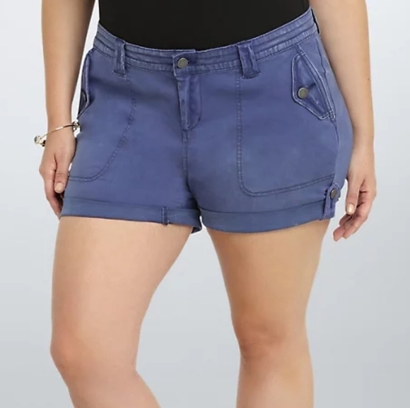 Torrid Blue Women's Shorts 24 - Picture 1 of 5